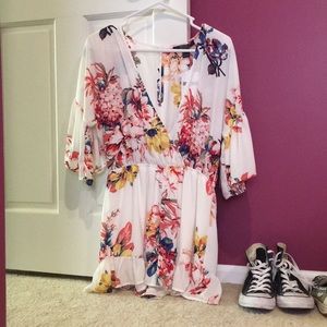 Forever 21 floral romper